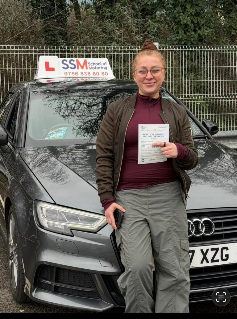 driving test passed in her first attempt